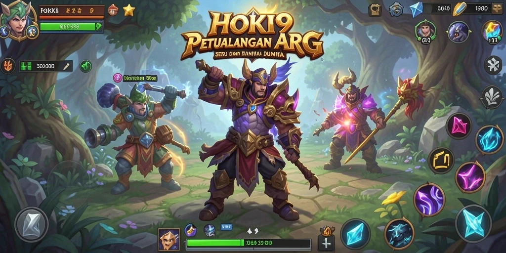 Tangkapan layar menampilkan aksi pertarungan seru di HOKI9.