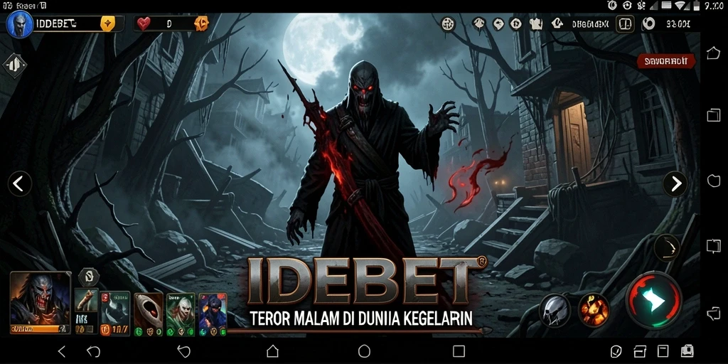 Tampilan gameplay idebet yang menegangkan saat menjelajahi kegelapan.