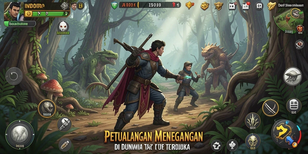 Screenshot INDORP menampilkan aksi petualangan yang mendebarkan.