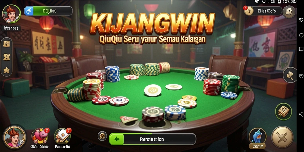 Tampilan gameplay QiuQiu yang menarik dan menantang.