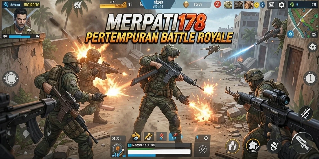 Tangkapan layar permainan MERPATI178 yang menunjukkan pertempuran mendebarkan.