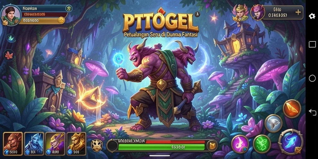 Tampilan gameplay seru di dunia petualangan PTTOGEL.