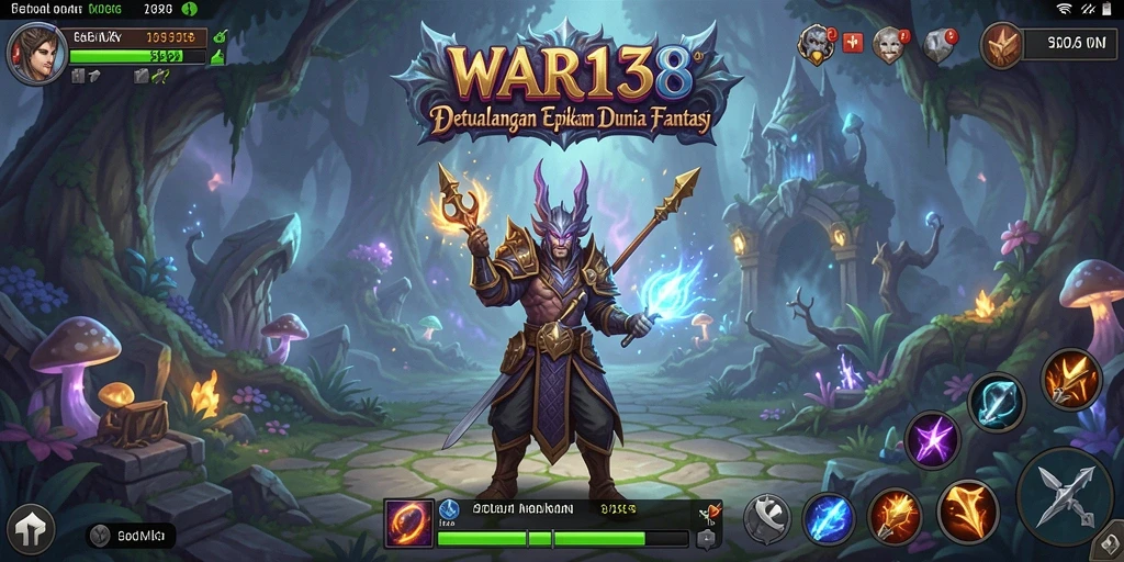 Tangkapan layar WAR138 yang menampilkan pertarungan epik dalam dunia RPG.